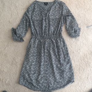 EUC Black and White Shirt Dress